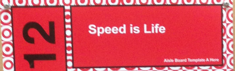 Illustration for article titled Apparently even Target knows speed is life